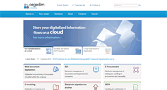 Desktop Screenshot of cegedim-ebusiness.com